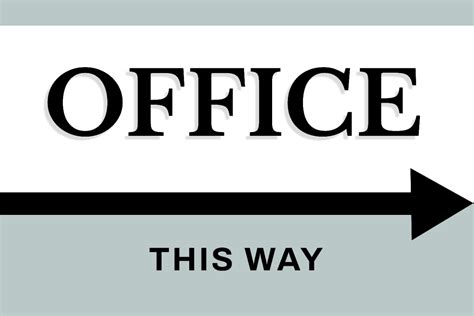Office Sign Template