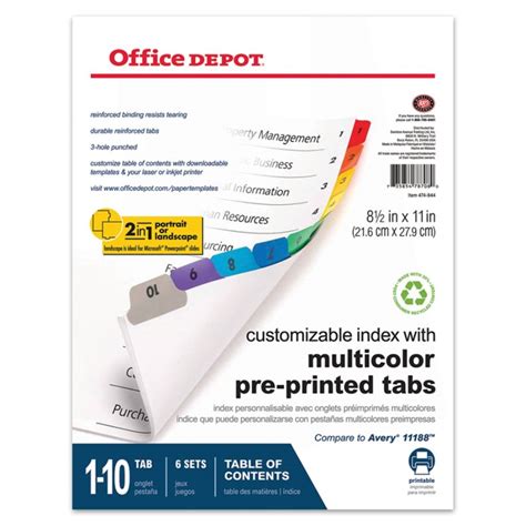Officedepot Com Paper Templates
