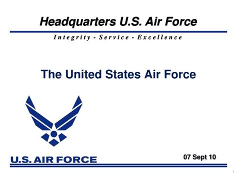 Official Air Force Powerpoint Template