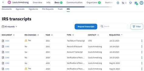 Official Channels: Requesting Transcripts from the IRS