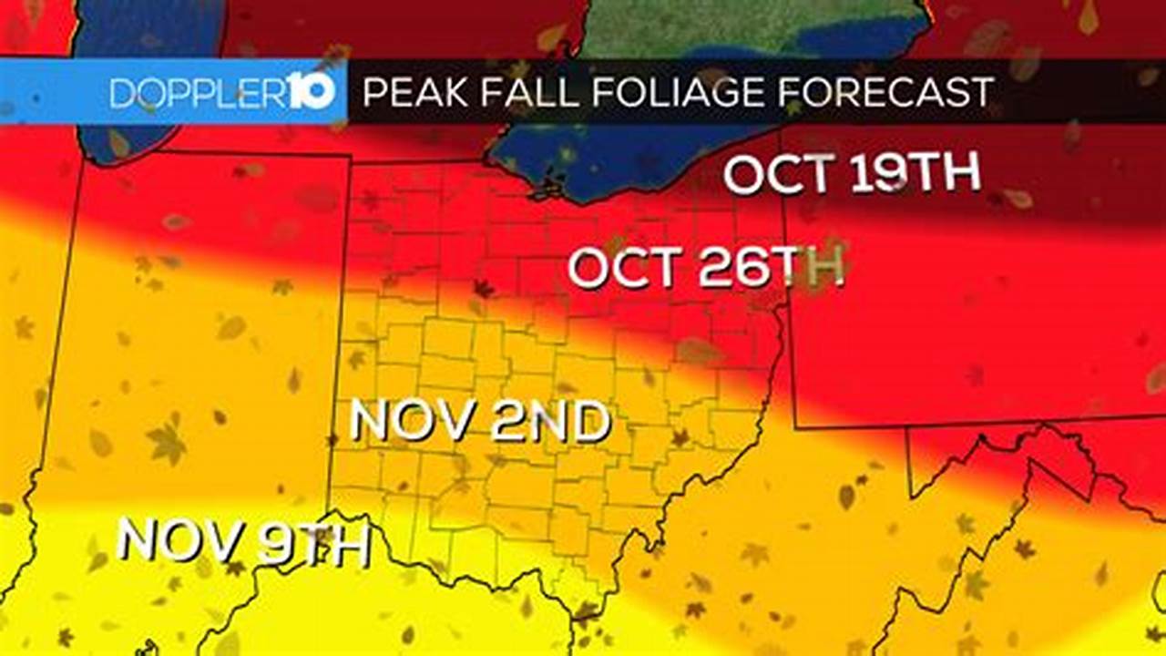 Ohio Fall Color Map 2024