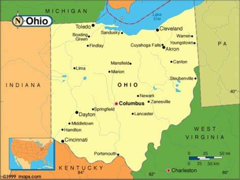 Ohio And Surrounding States Map