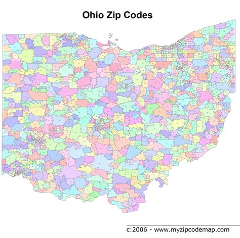 Ohio Map Zip Code