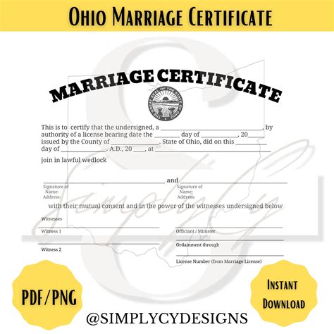 Discover Ohio Marriage License Records: How to Access and Obtain Marriage Licenses