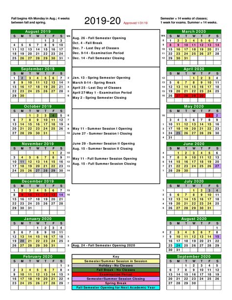 Ohio Northern University Academic Calendar
