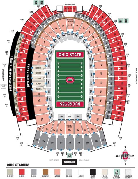 Ohio State Football Stadium Seating Chart View