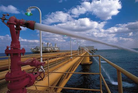 Burgan Oil Field Kuwait Pipelines & Flares Stock Photo Alamy
