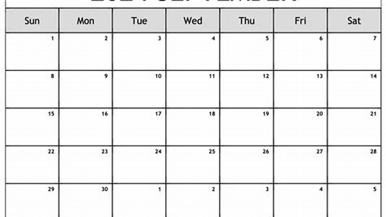 Ok Google Calendar For September