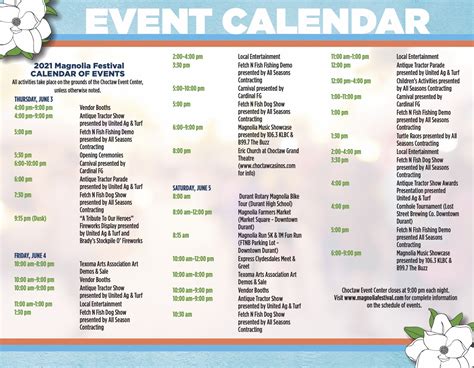 Oklahoma Calendar Of Events