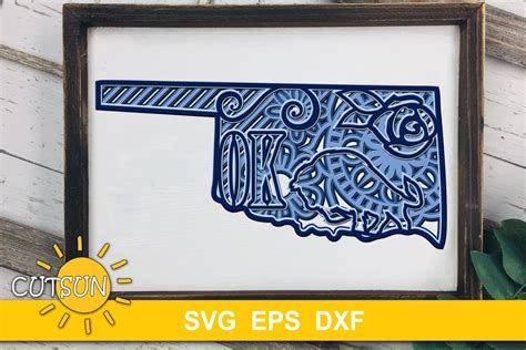 Download Oklahoma State Mandala DXF Files