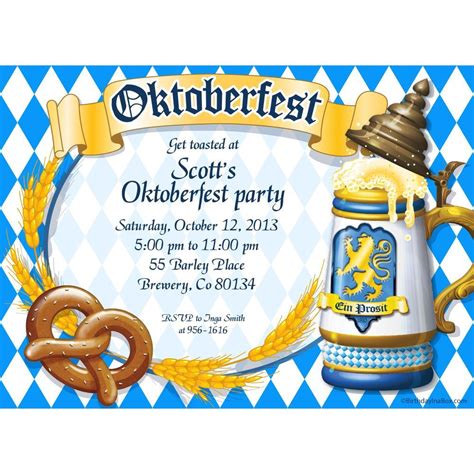 Oktoberfest Invitation Template Free