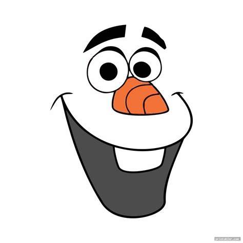 Olaf Face Printable