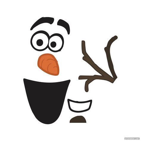 Olaf Face Template