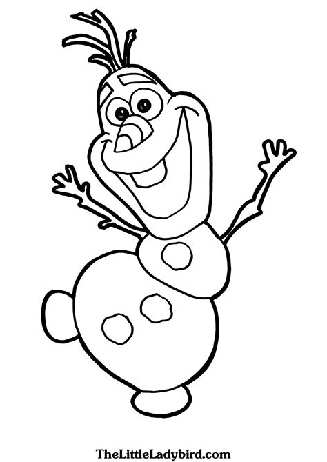 Olaf Frozen Coloring Pages