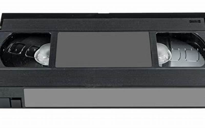 Old Vhs Tape On White Background