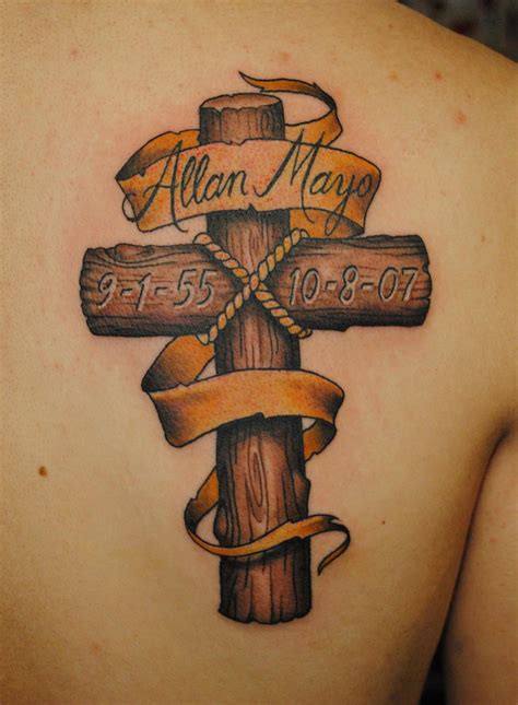 Wood cross Tattoos