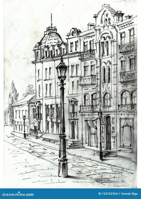 Old Architecture Buildings Drawings