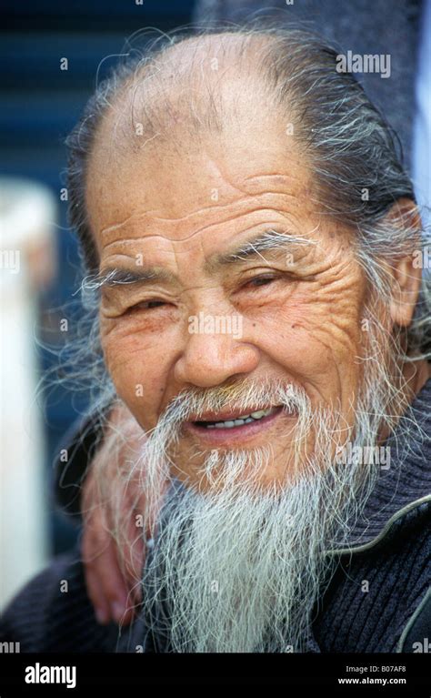 Old Asian Man With Beard