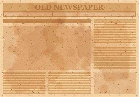 Blank Old Newspaper Template