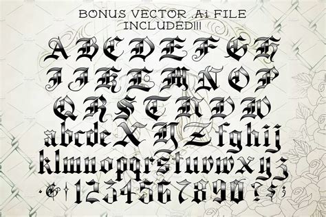 Old English Tattoo Font Generator