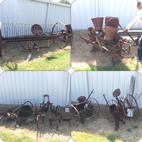 Old Farm Equipment Yard Art For Sale