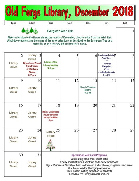 Old Forge Calendar Of Events