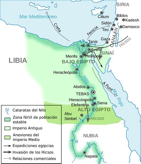 Old Kingdom Of Egypt Map