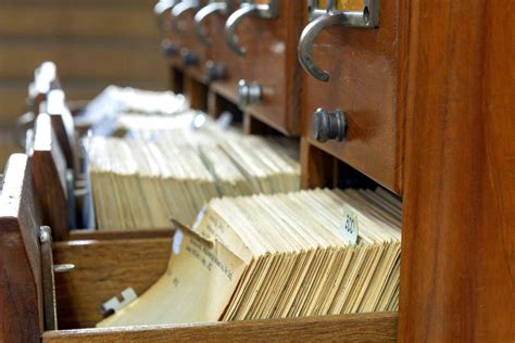Old Library Card Catalog