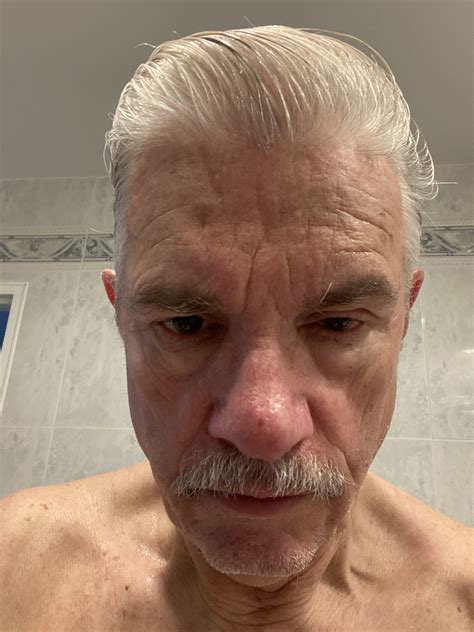 Old Man With Beard Selfie