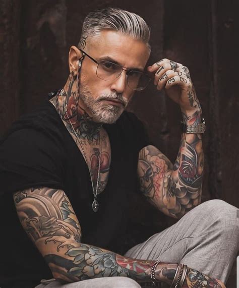 Old Man With Tattoos