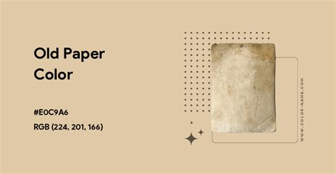 Old Paper Color Hex Code