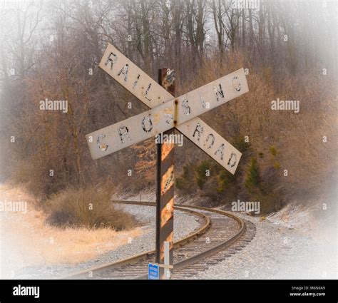 Old Railroad Crossing Sign