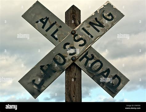 Old Railroad Crossing Signs
