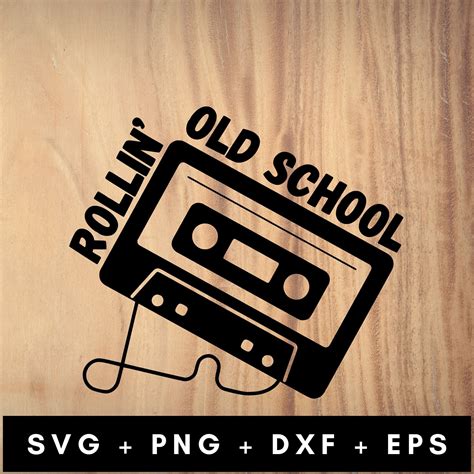 Download Old School SVG PNG DXF Cassette Tape... Commercial Use DXF Files