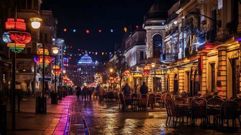 Old Town Bucharest Night