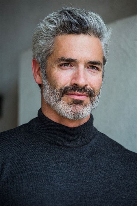 Older Male Model With Grey Beard