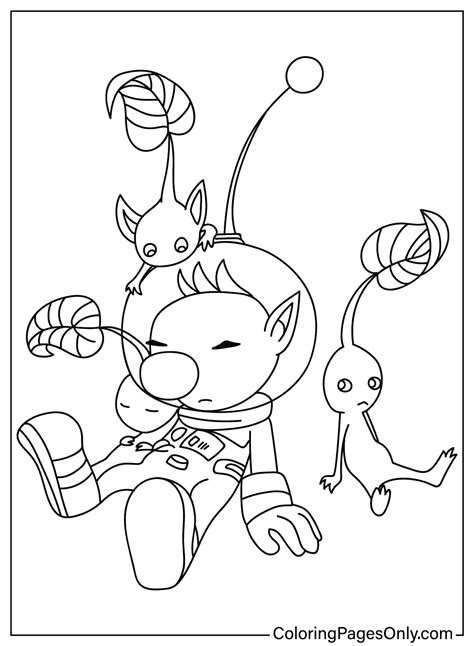 Olimar Pikmin Coloring Pages