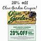 Olive Garden Printable Coupons