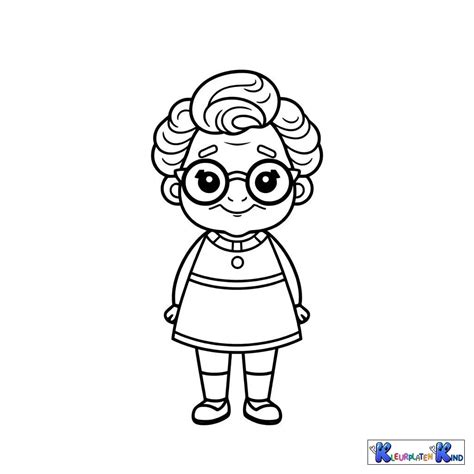 Oma Kleurplaat