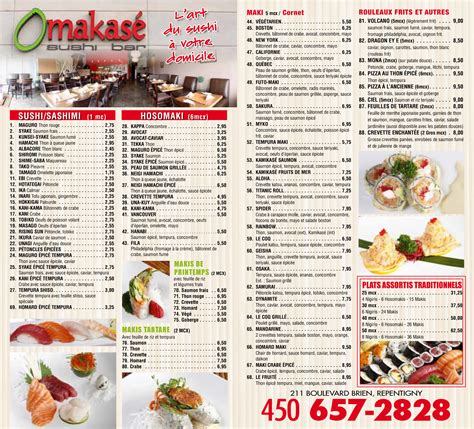 Omakase Menu
