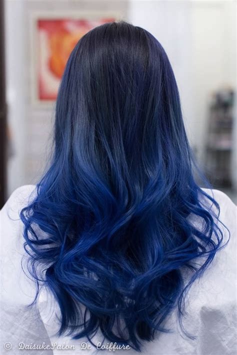 Ombre Blue Hair Color Jacker