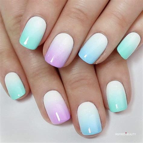 Ombre Easter Nails