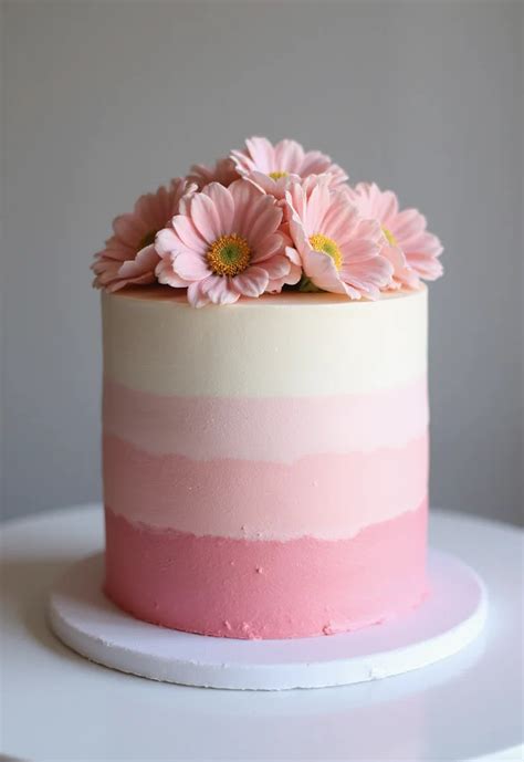 Ombre Flower Cake