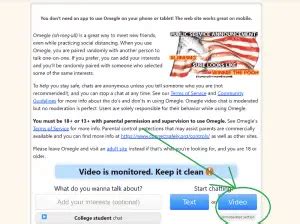 Omegle User Profiles