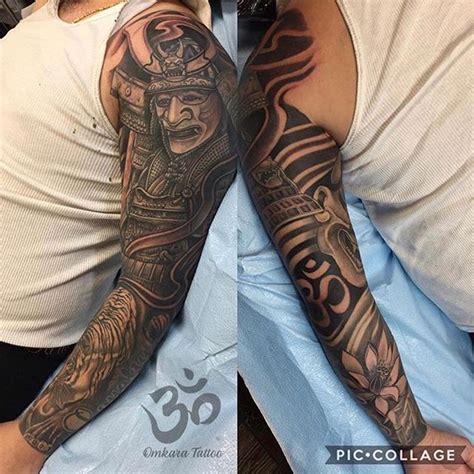 Sleeve progression by Chris Romolini Omkara Tattoo Phila