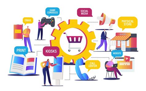 Omnichannel retail strategy illustration