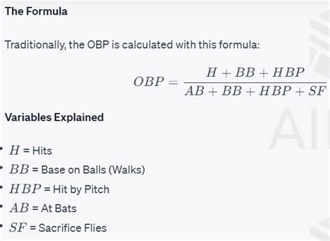 On Base Percentage Calculator