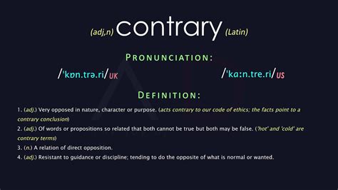On the Contrary Meaning: Understanding Its Ins and Outs