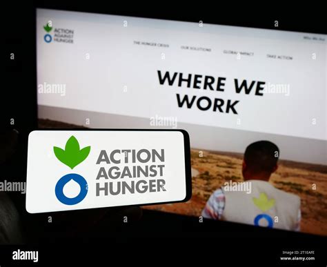 On the Phone in support of Action Against Hunger