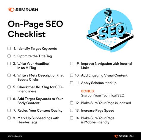 On-Page SEO Checklist for Bloggers